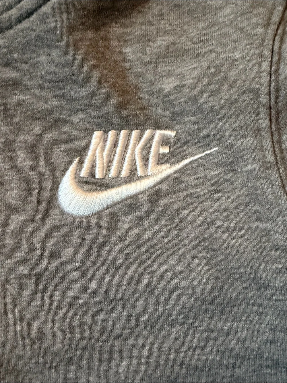 Classic Nike Heather Gray Hoodie- Youth Med